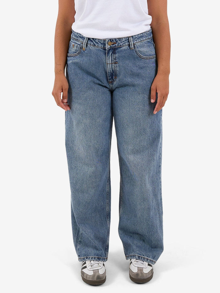 Billie Low Rise Baggy Jean - Weathered Blue