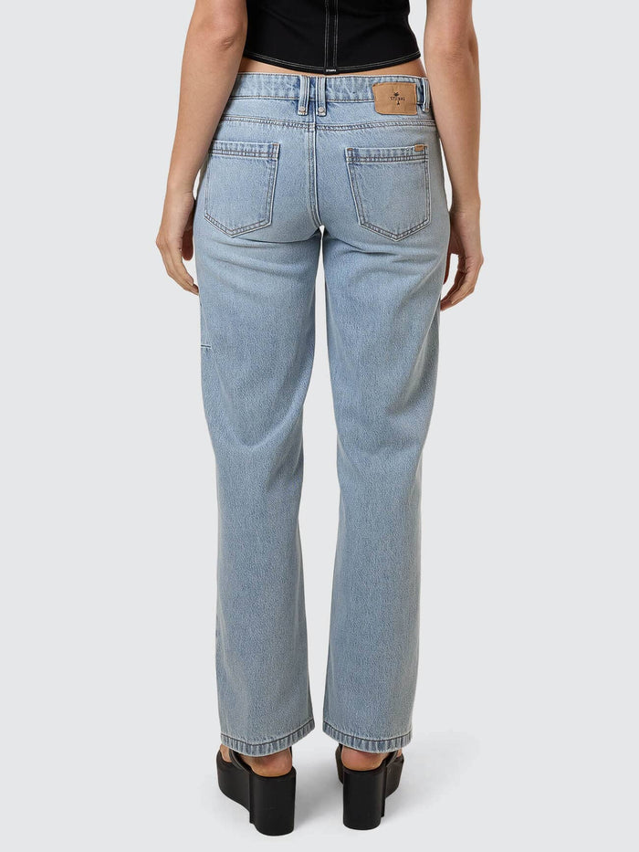 Saskia Low Rise Straight Jean - Dusk