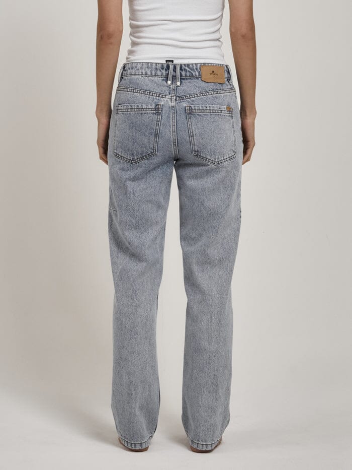 Saskia Low Straight Jean - Garage Blue | Thrills Co