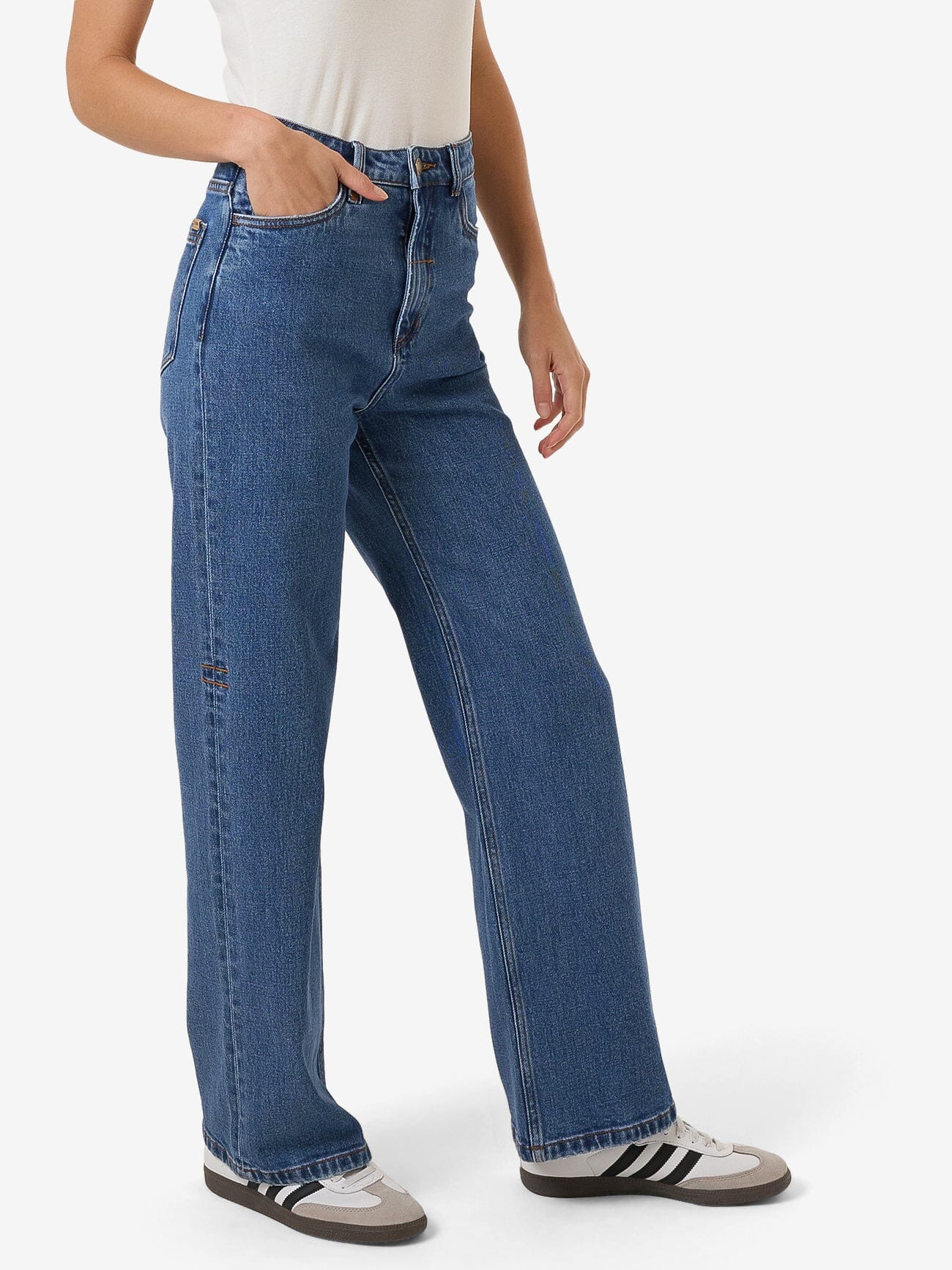 Cherry Stretch Jean - Double Rinsed Blues 4