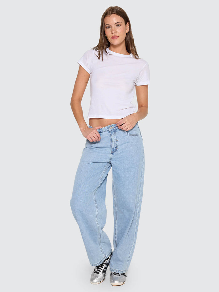 Tony Slouch Low Rise Big Baggy Jean - Ageless Blue