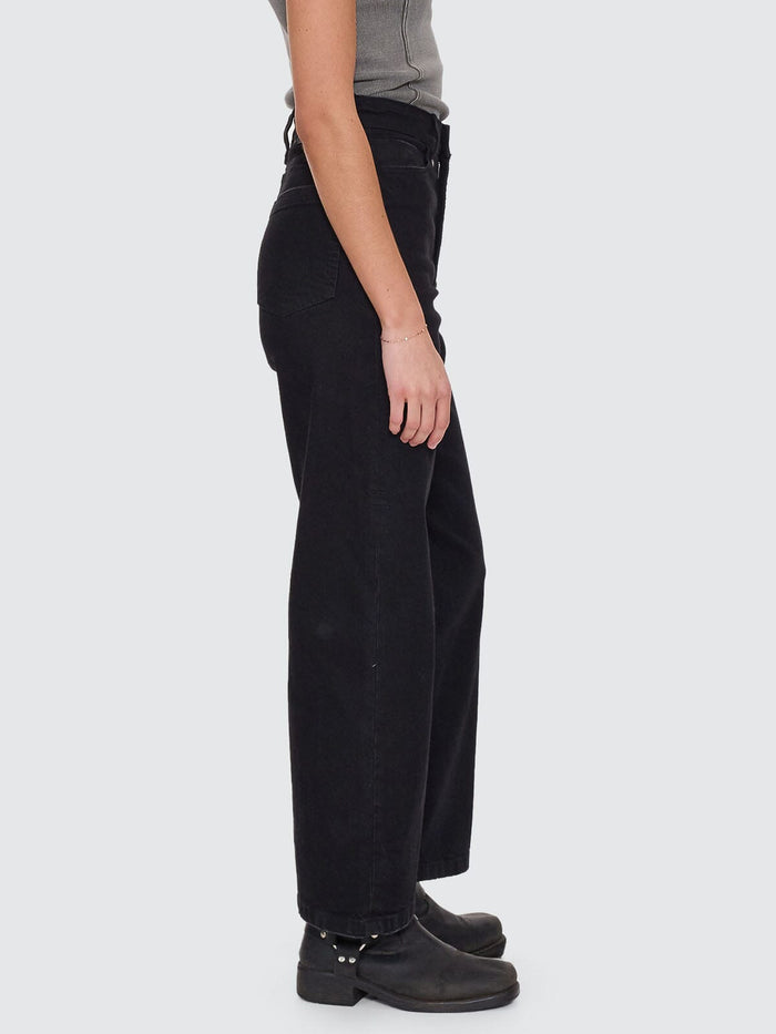 Holly High Rise Stretch Wide Jean - Black Rinse 4