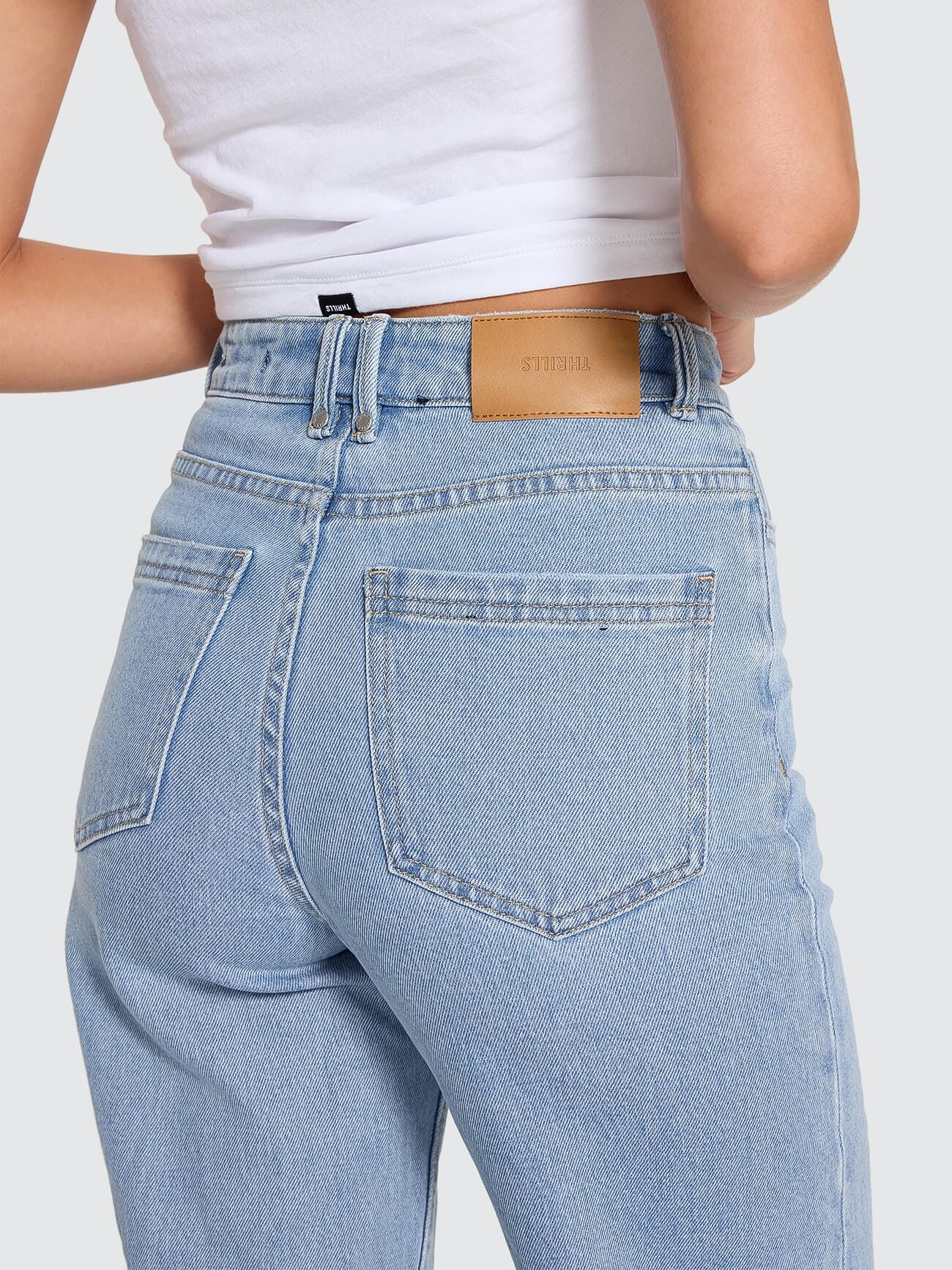 Holly High Rise Stretch Wide Jean - Ageless Blue