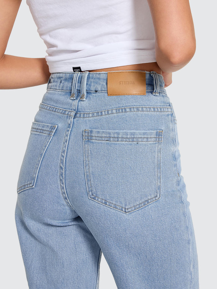 Holly High Rise Stretch Wide Jean - Ageless Blue