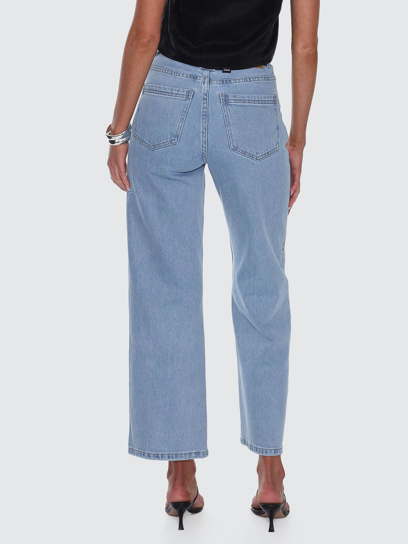 Holly High Rise Stretch Wide Jean - Ageless Blue 4