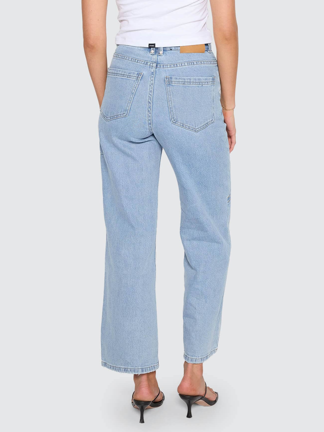 Holly High Rise Stretch Wide Jean - Ageless Blue