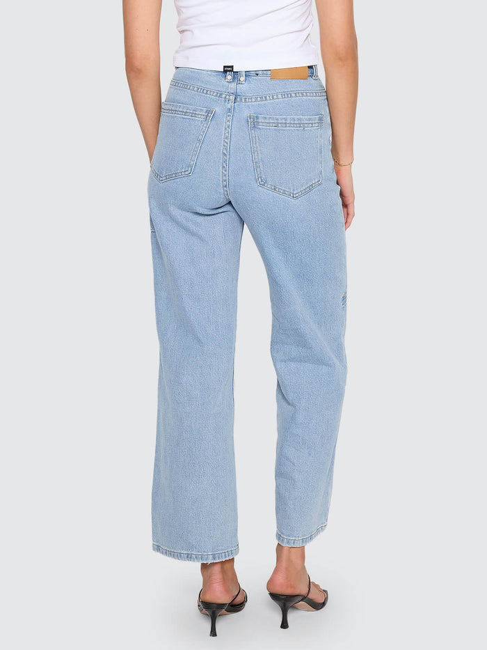 Holly High Rise Stretch Wide Jean - Ageless Blue