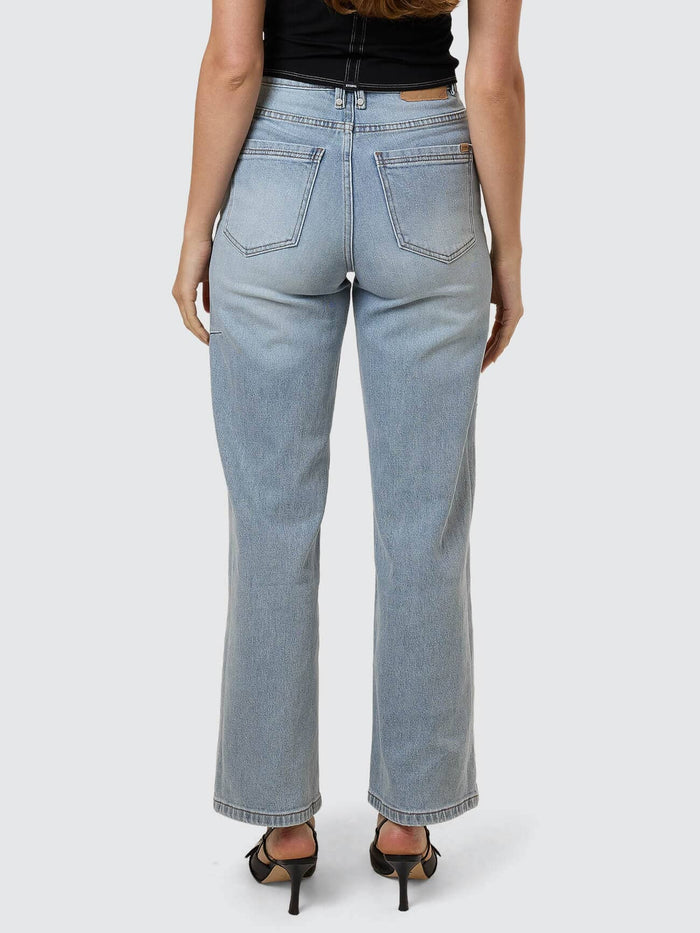 Holly High Rise Stretch Wide Jean - Dusk