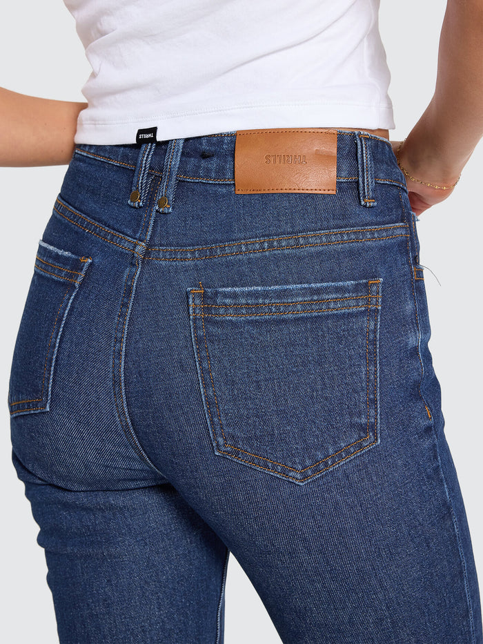 Nicole High Rise Stretch Straight Jean - Rinsed Ink