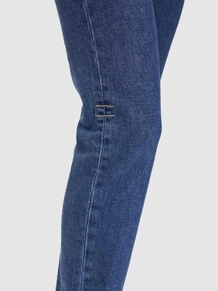 Nicole High Rise Stretch Straight Jean - Vintage Rinse Blue 4