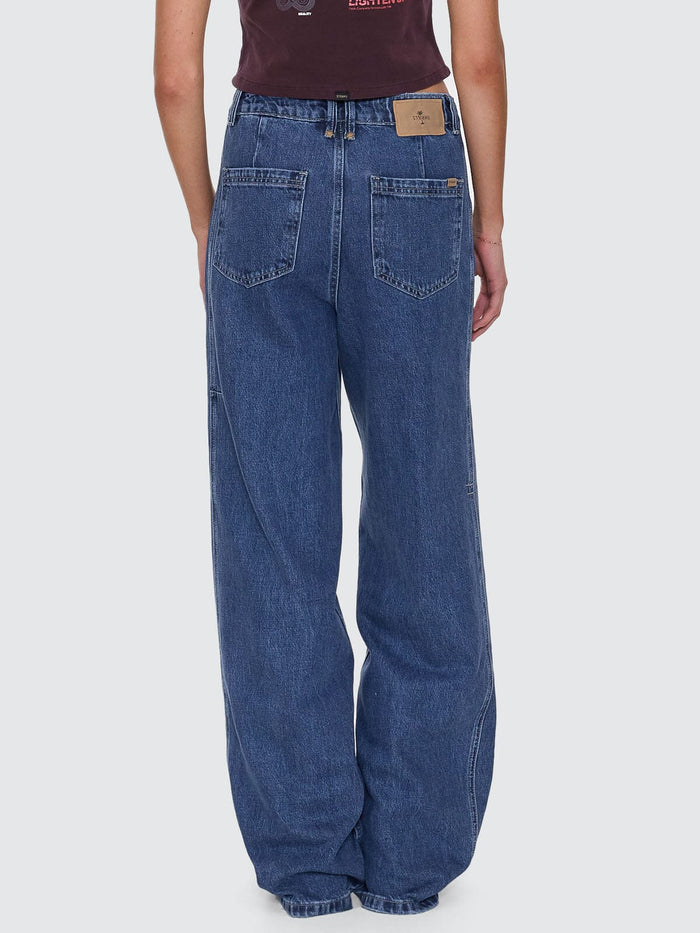 Ashton High Rise Wide Jean Tall fit - Vintage Rinse Blue 4