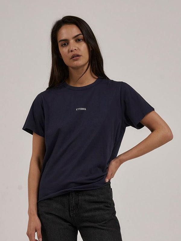 Minimal Thrills Relaxed Tee - Station Navy