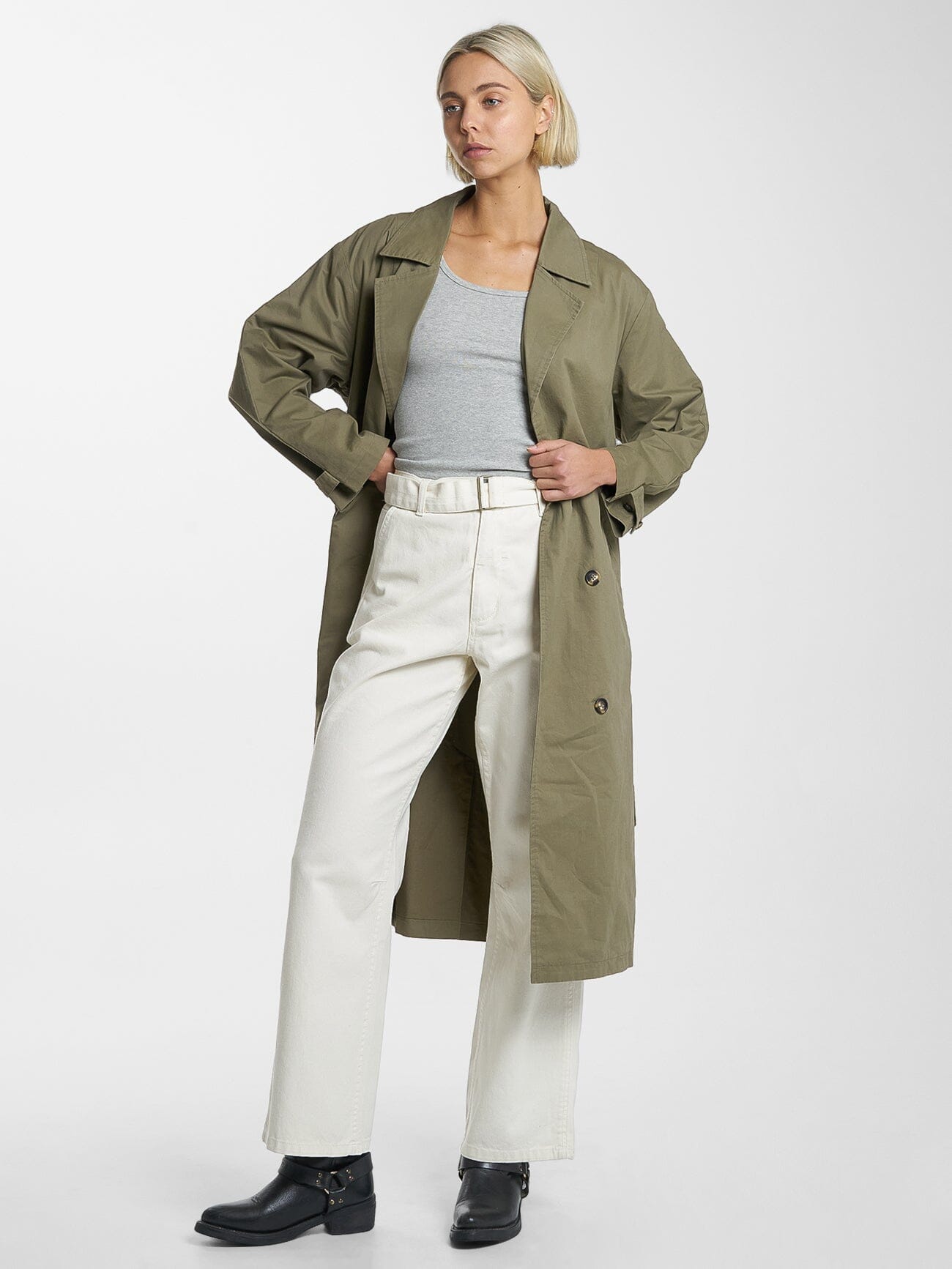 Adrianna Trench Coat Aloe Thrills Co. Thrills Co