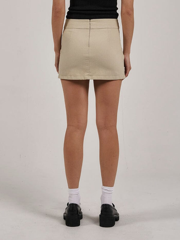 Reese Pleated Skirt - Oatmeal