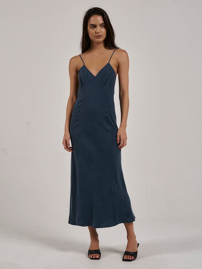 Chelsea Full Length Slip Dress - Truffle | Thrills Co