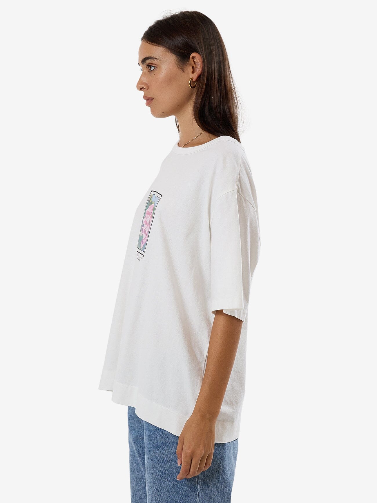 Deadly Belle Box Tee - Dirty White