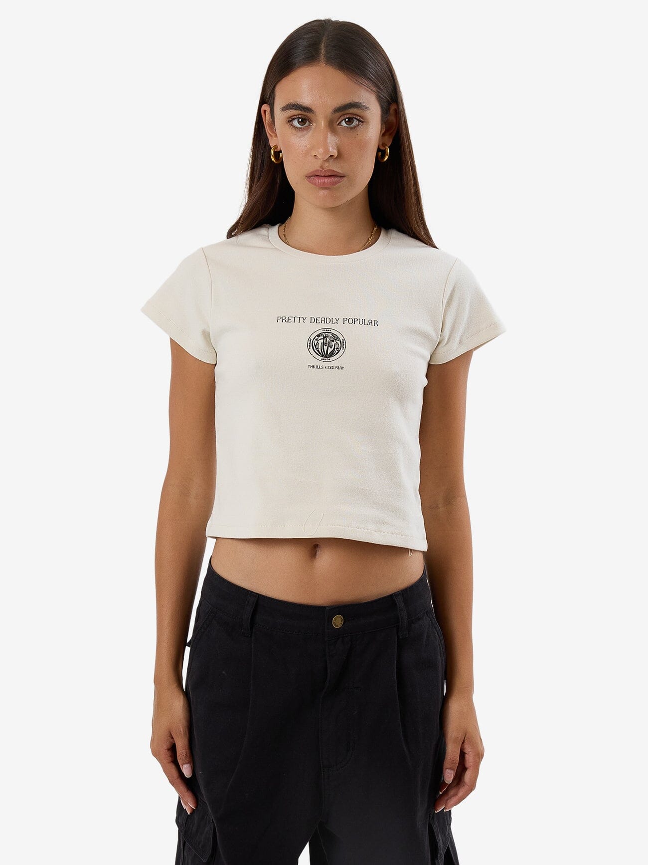 Deadly Posy Mini Tee - Heritage White 4