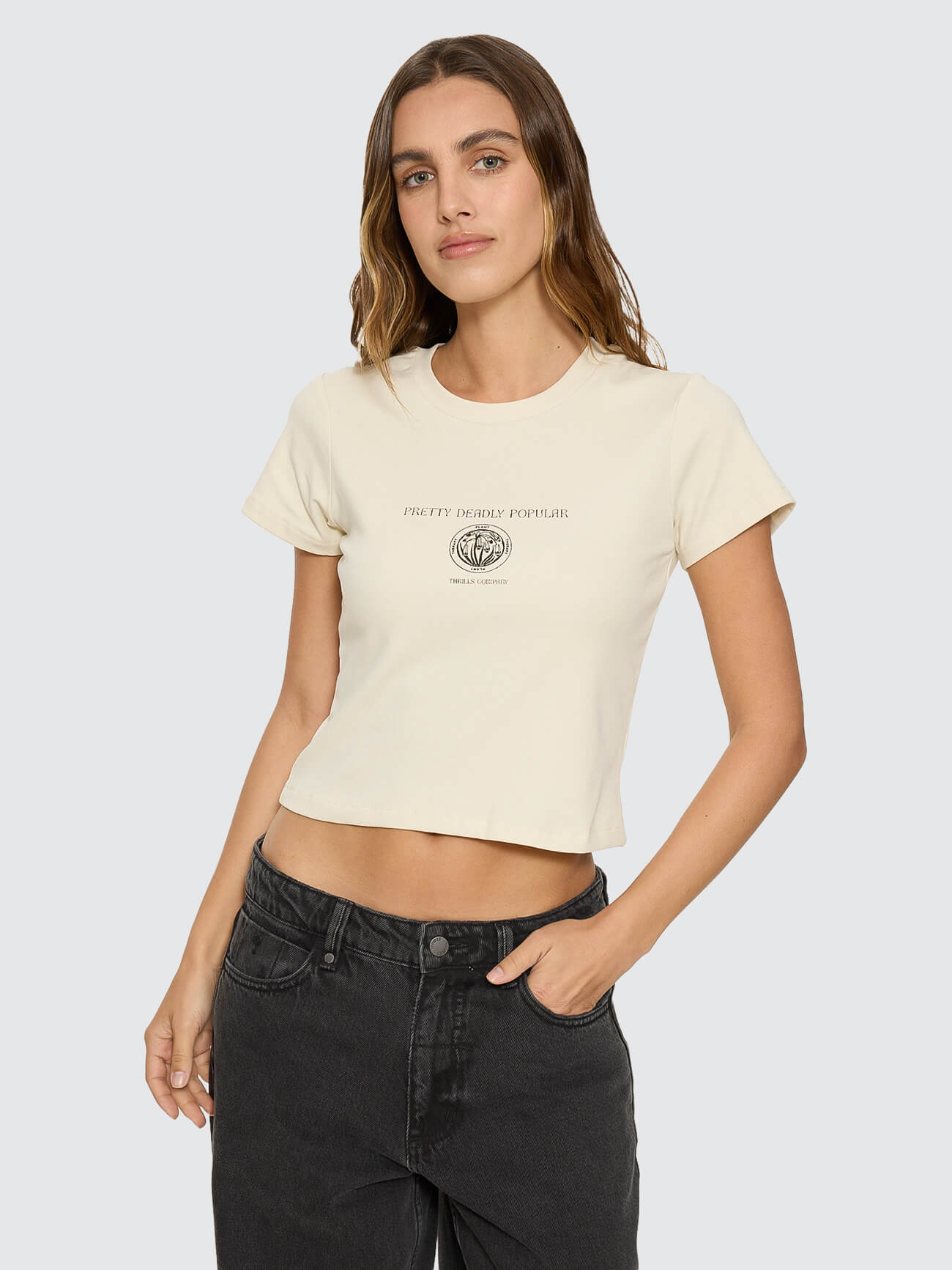 Deadly Posy Mini Tee - Heritage White 4