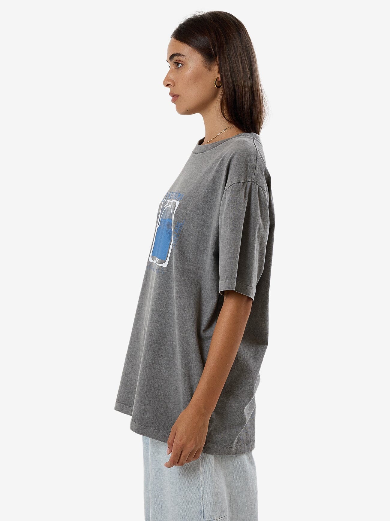 Meditation Merch Tee - Washed Grey