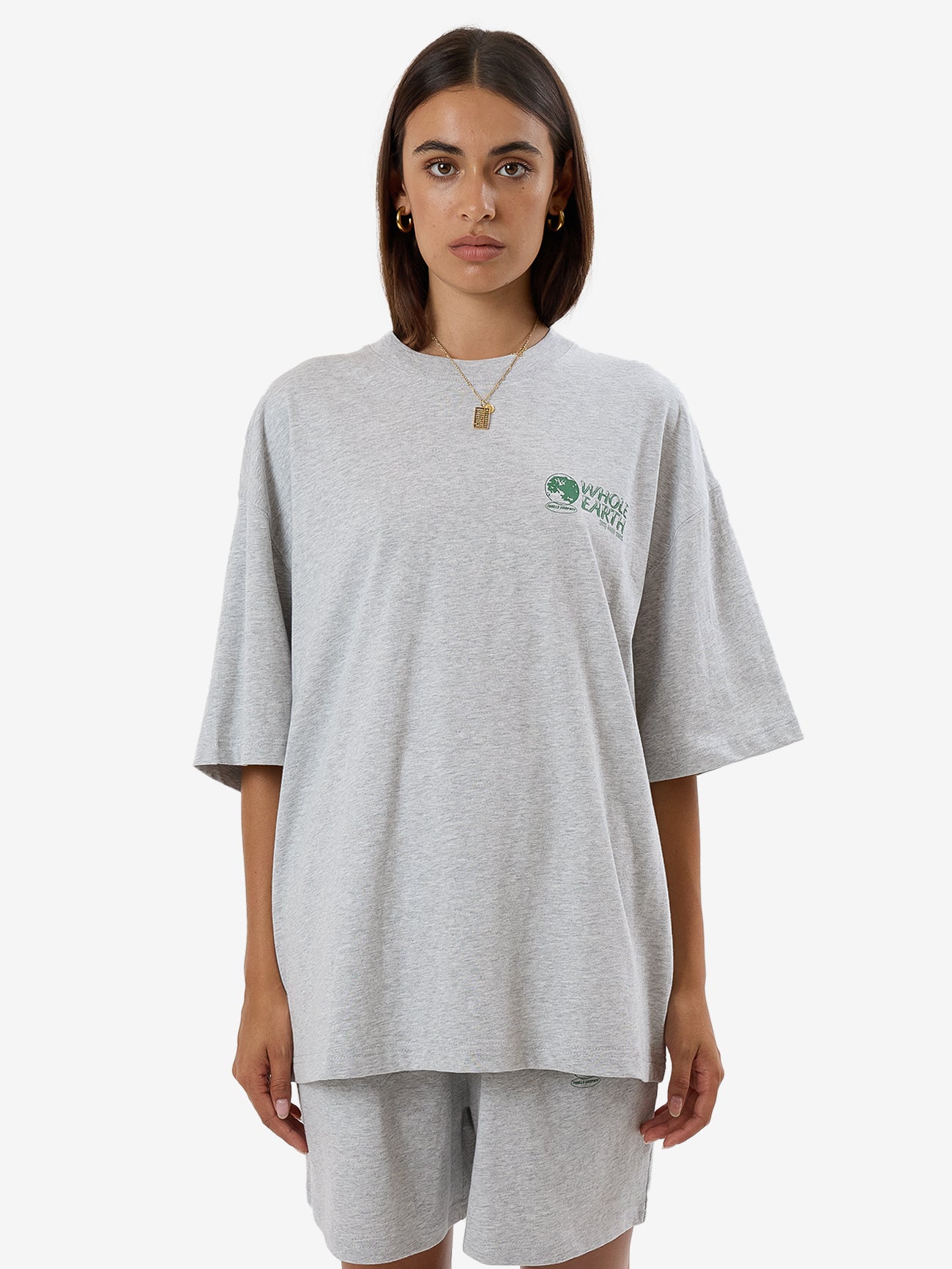 Special Offer Oversized Tee - Snow Marle 4