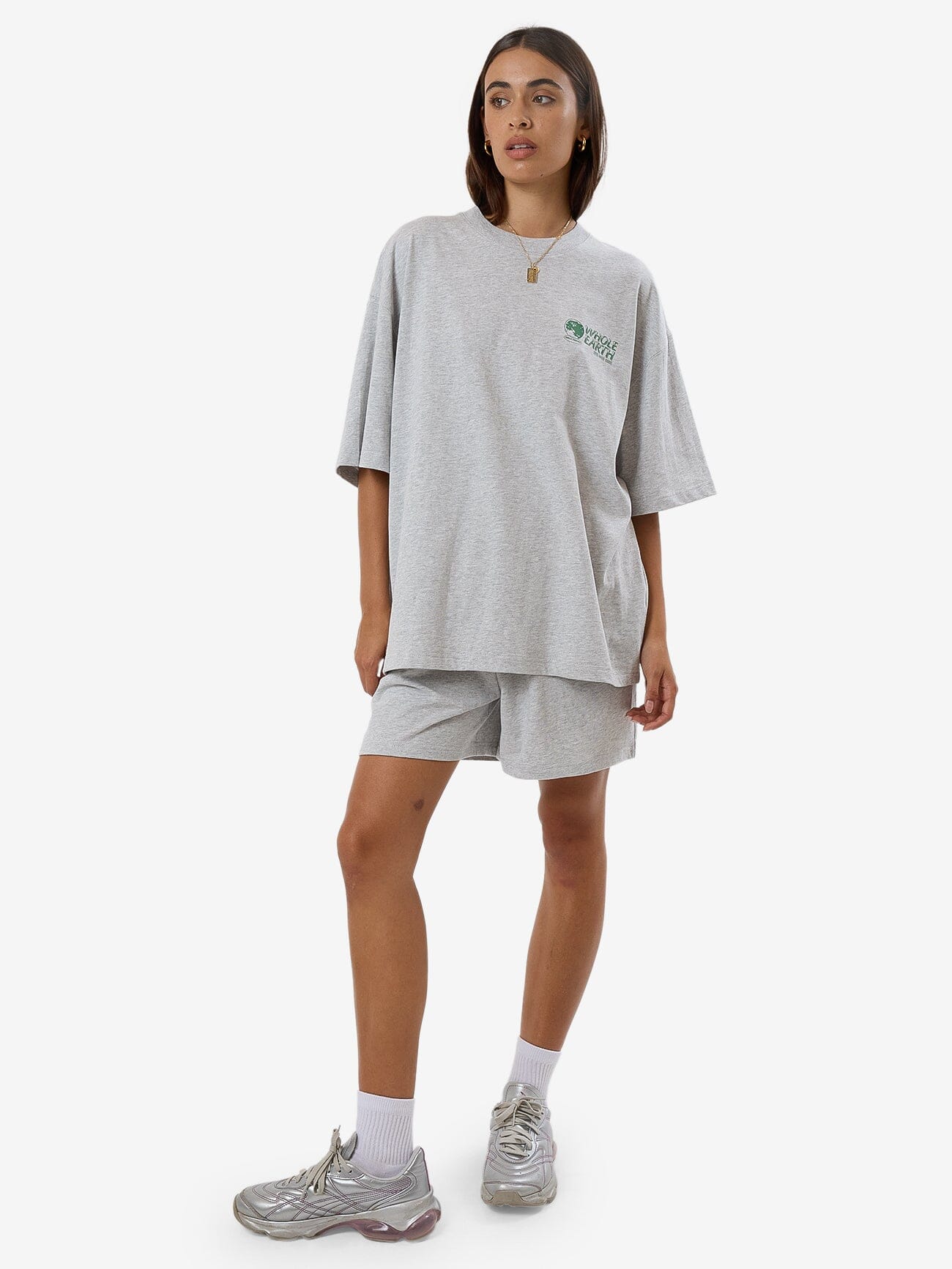 Special Offer Oversized Tee - Snow Marle 4