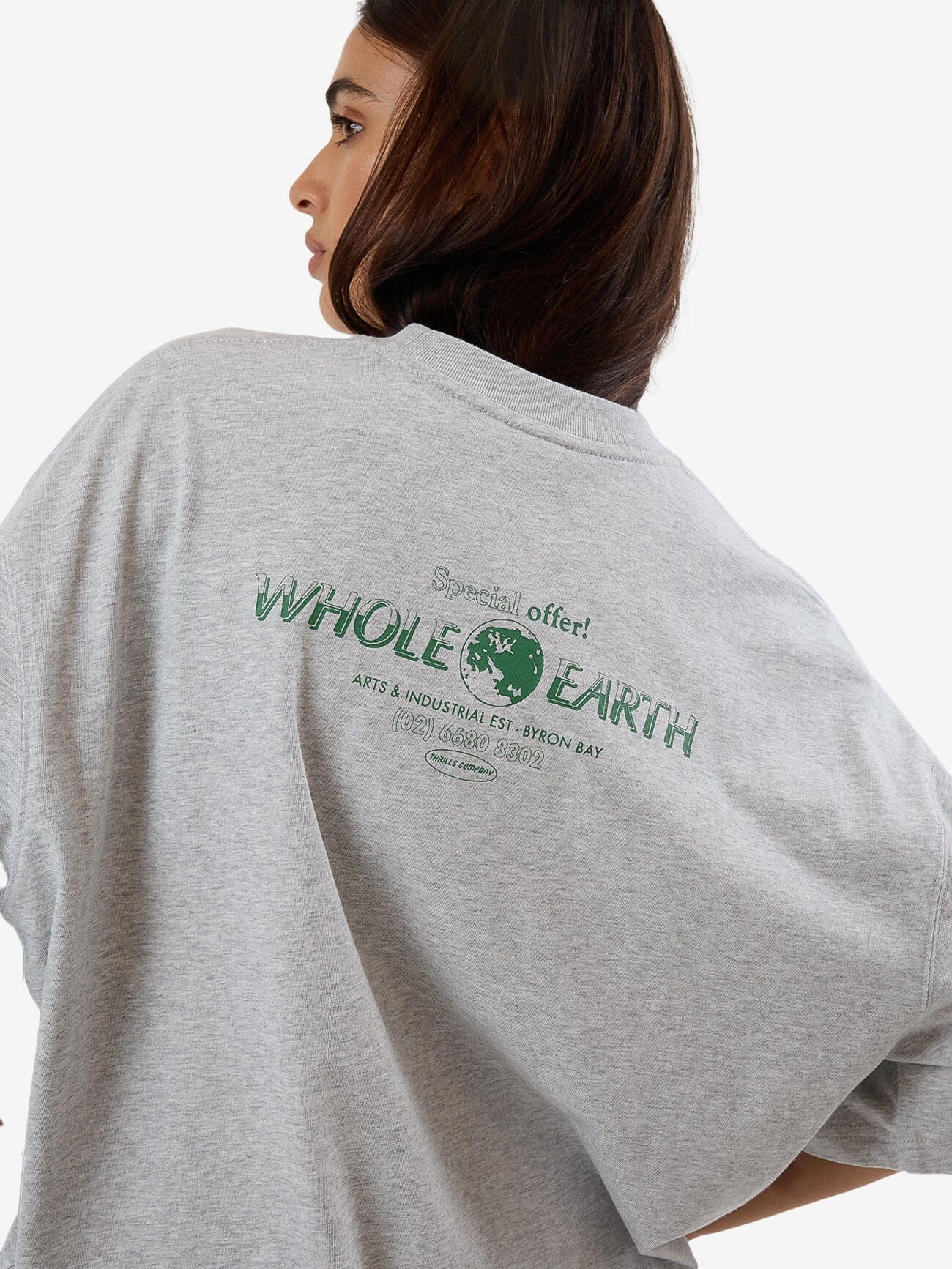 Special Offer Oversized Tee in Grey | | Thrills Co.