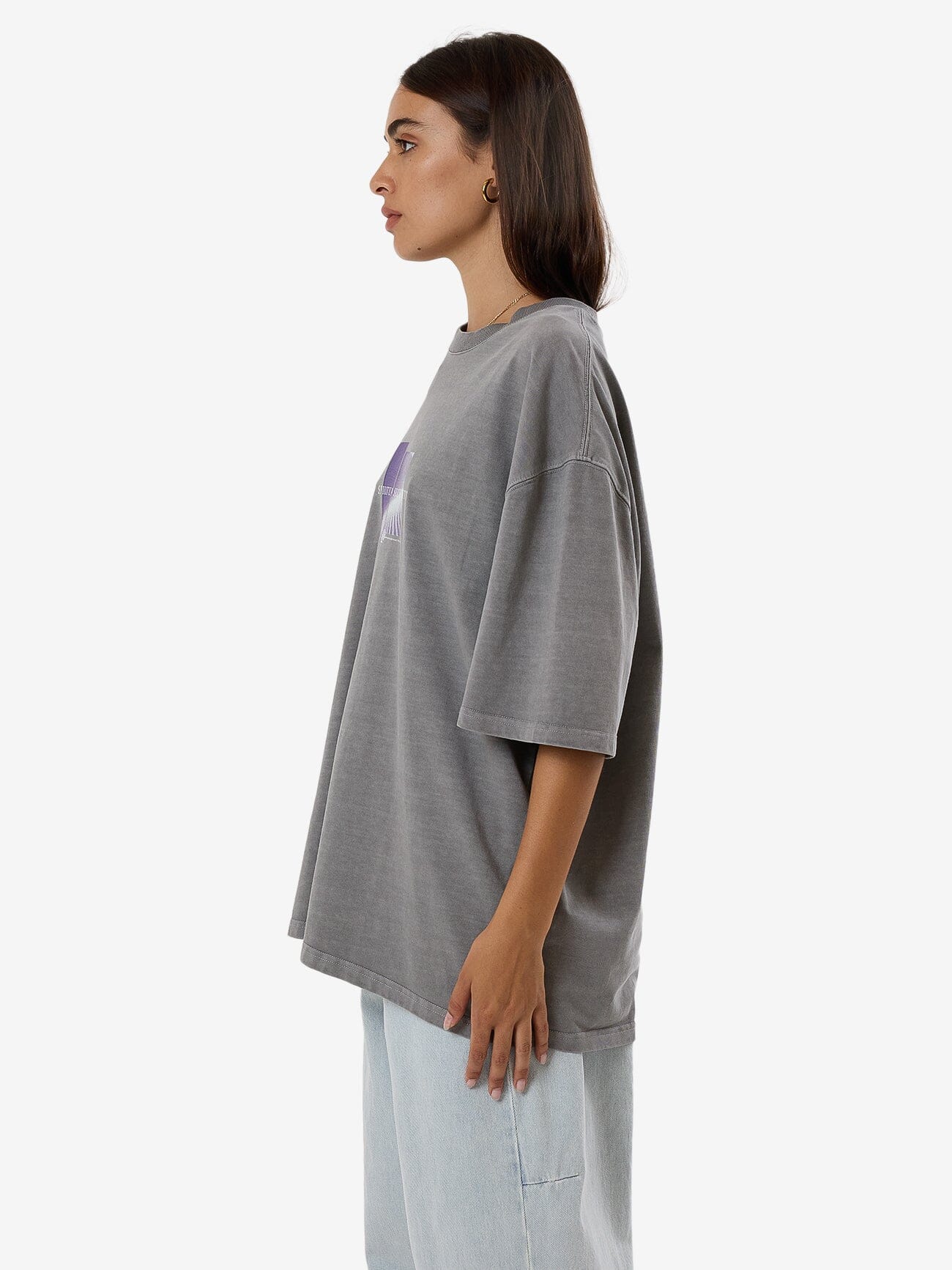 Shifting Sands Oversized Tee - Washed Grey 4