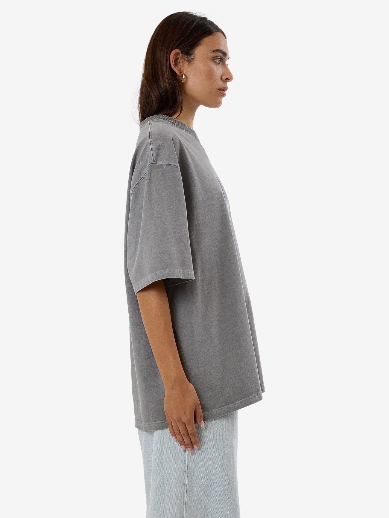 Shifting Sands Oversized Tee - Washed Grey 4