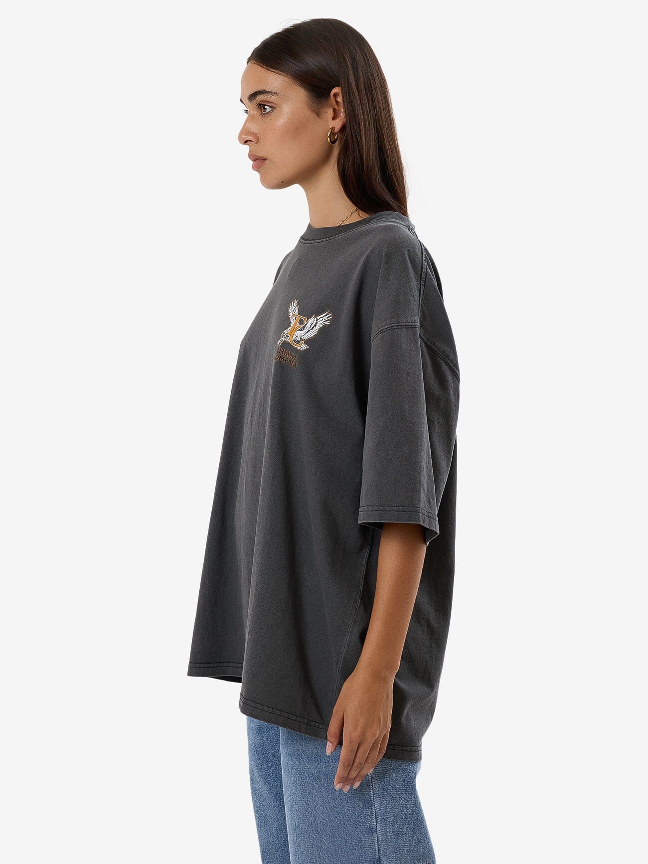 Target Eyes Oversized Tee - Merch Black 4