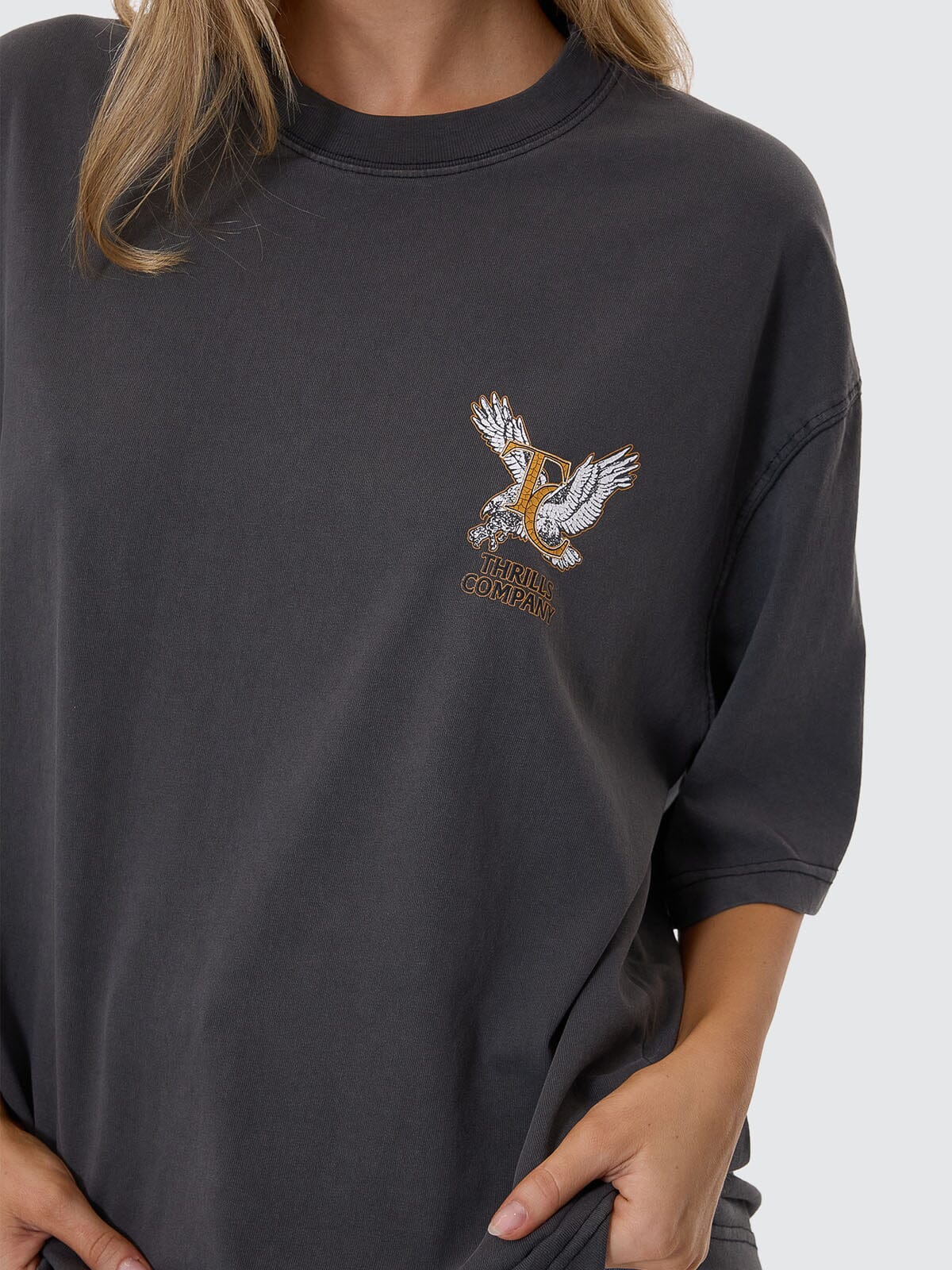 Target Eyes Oversized Tee - Merch Black 4