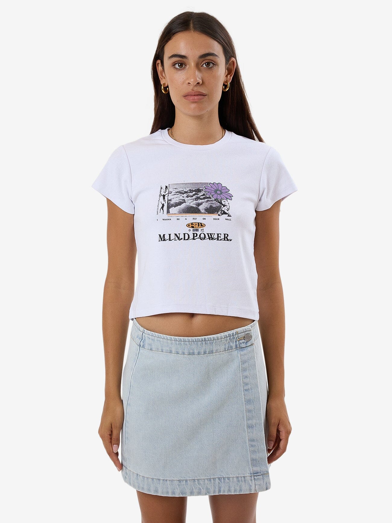 Mind Power Mini Tee - White | Thrills Co. | Thrills Co.