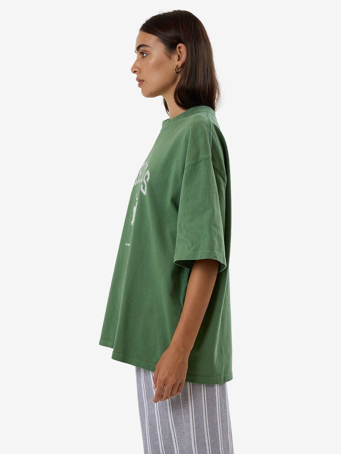 Hard Knocks Oversized Tee - Elm Green 4