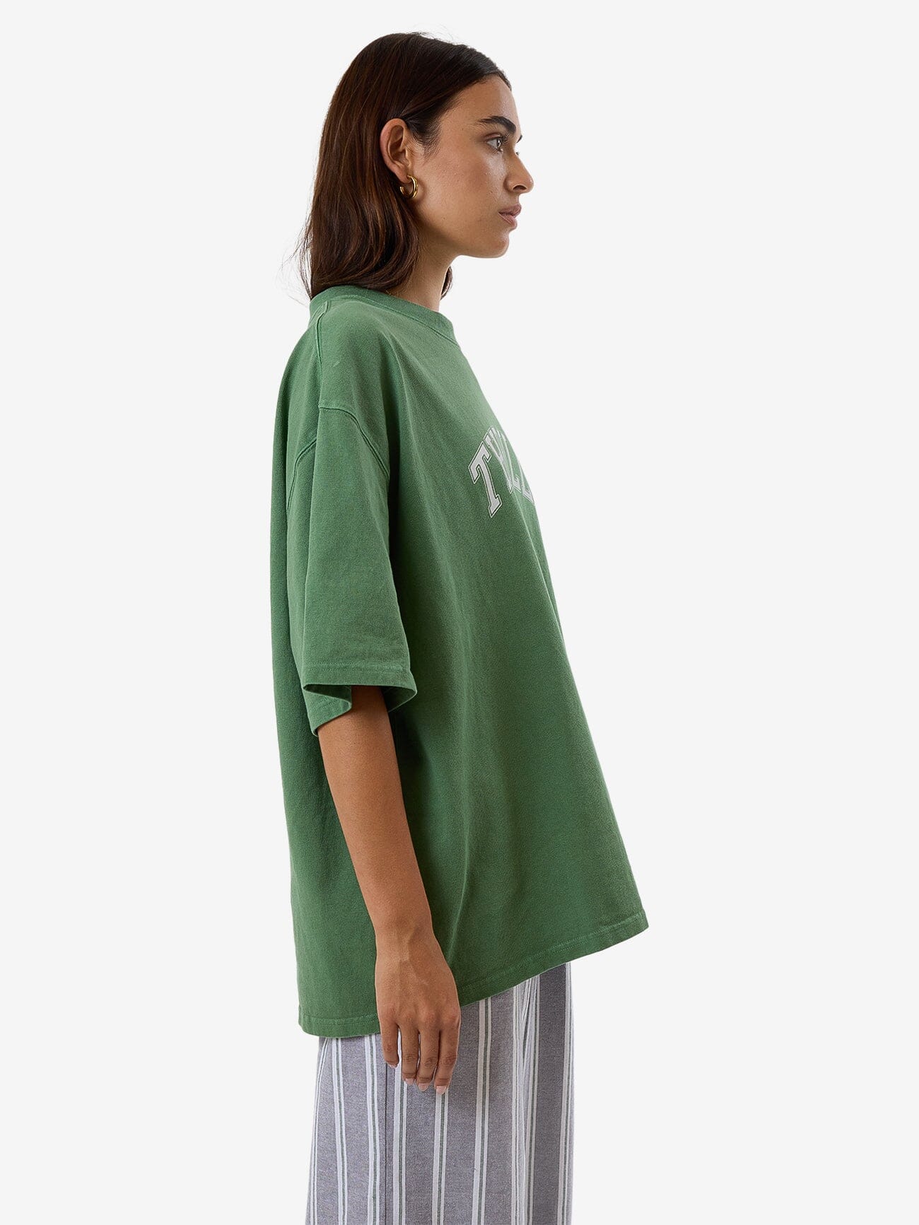 Hard Knocks Oversized Tee - Elm Green 4