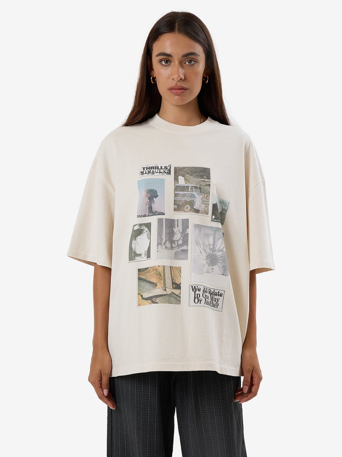 One Way Or Another Oversized Tee - Heritage White 4