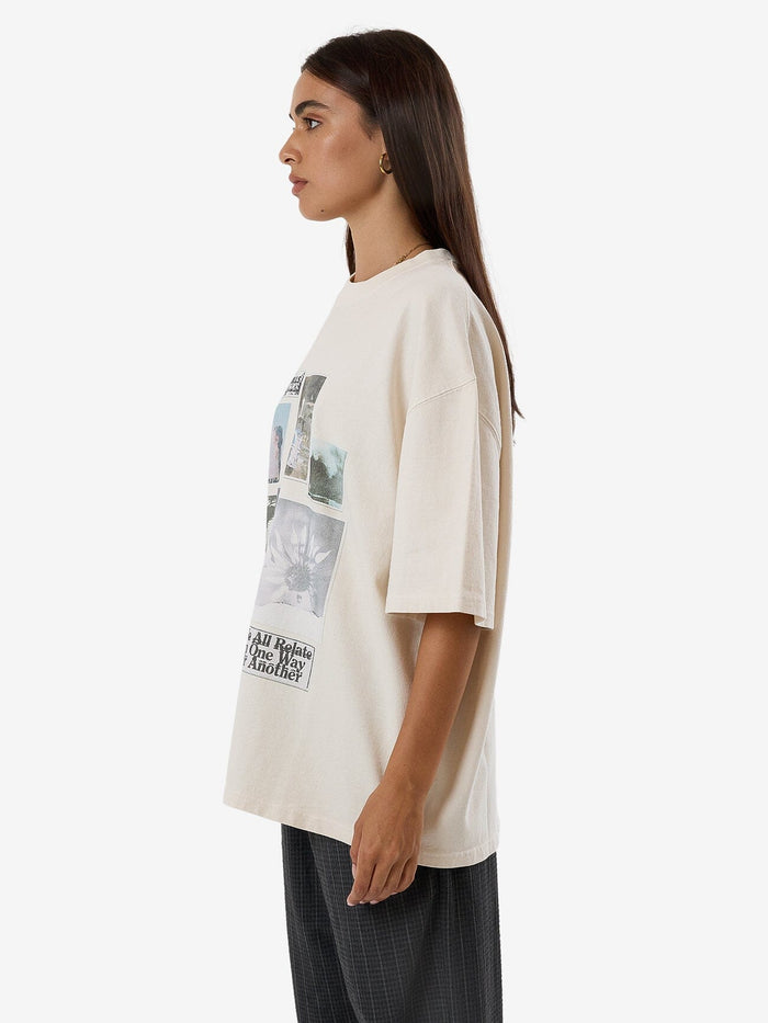 One Way Or Another Oversized Tee - Heritage White 4