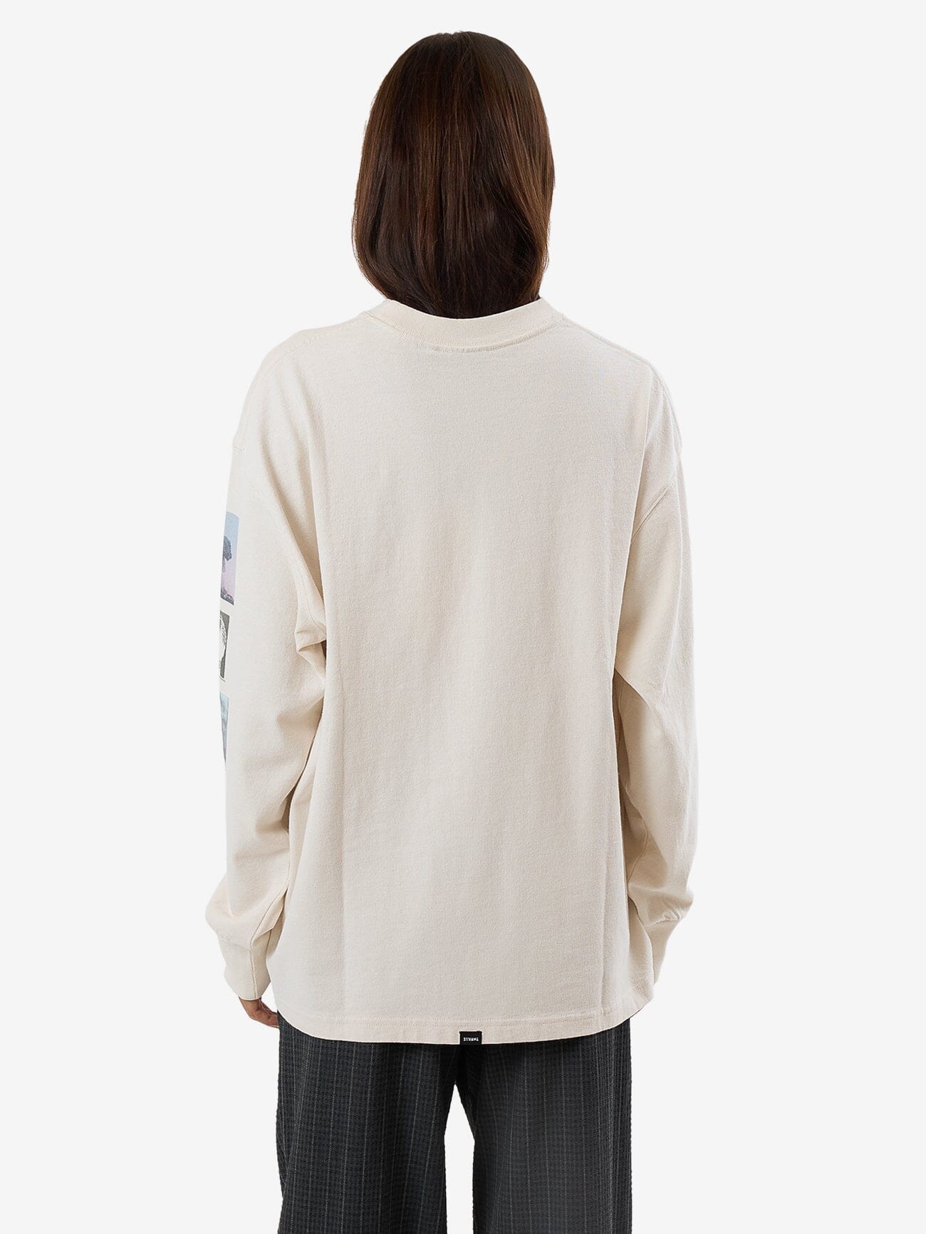 One Way Or Another Long Sleeve Oversized Tee - Heritage White 4