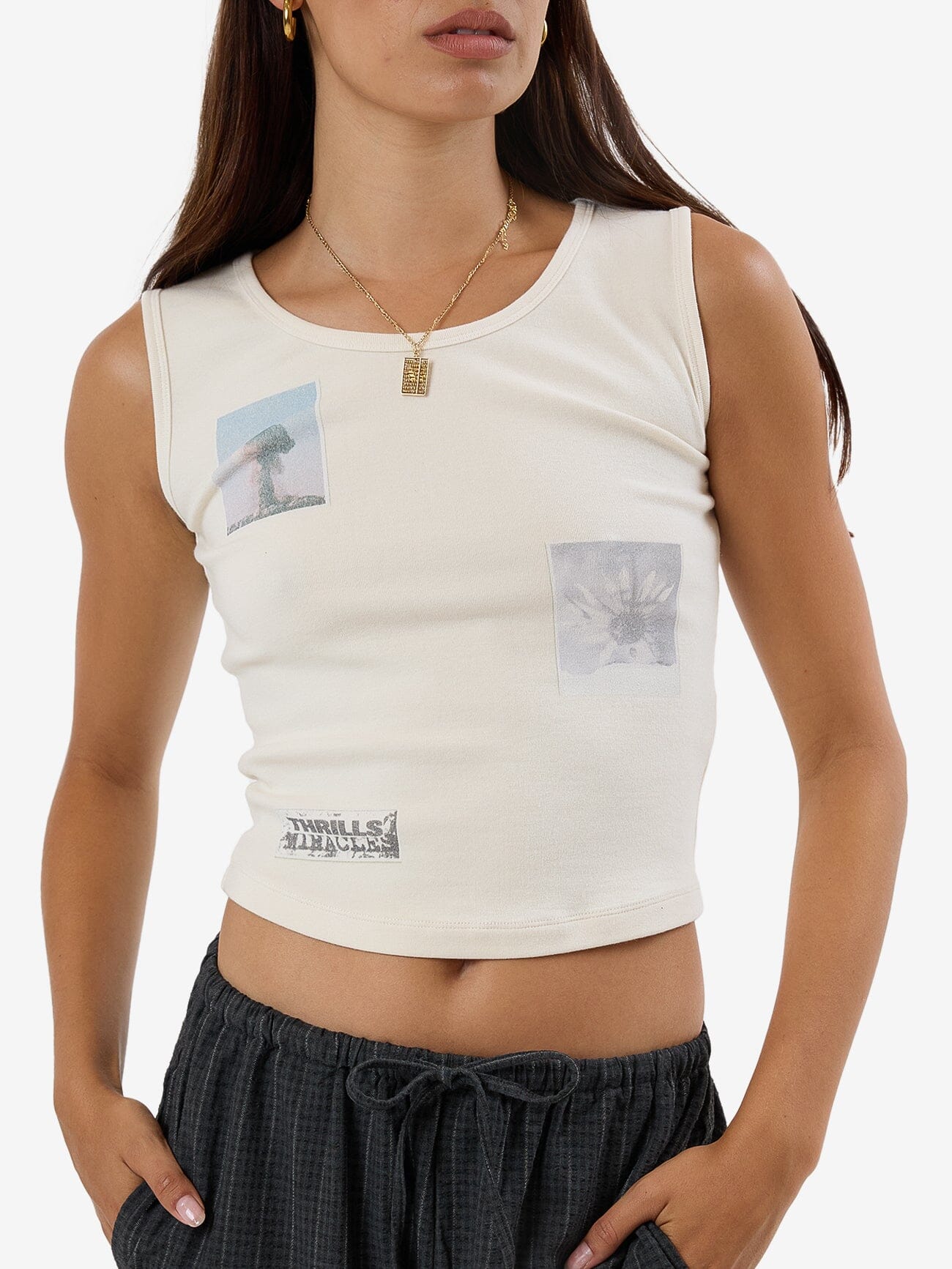 One Way Or Another Y2K Tank - Heritage White 4