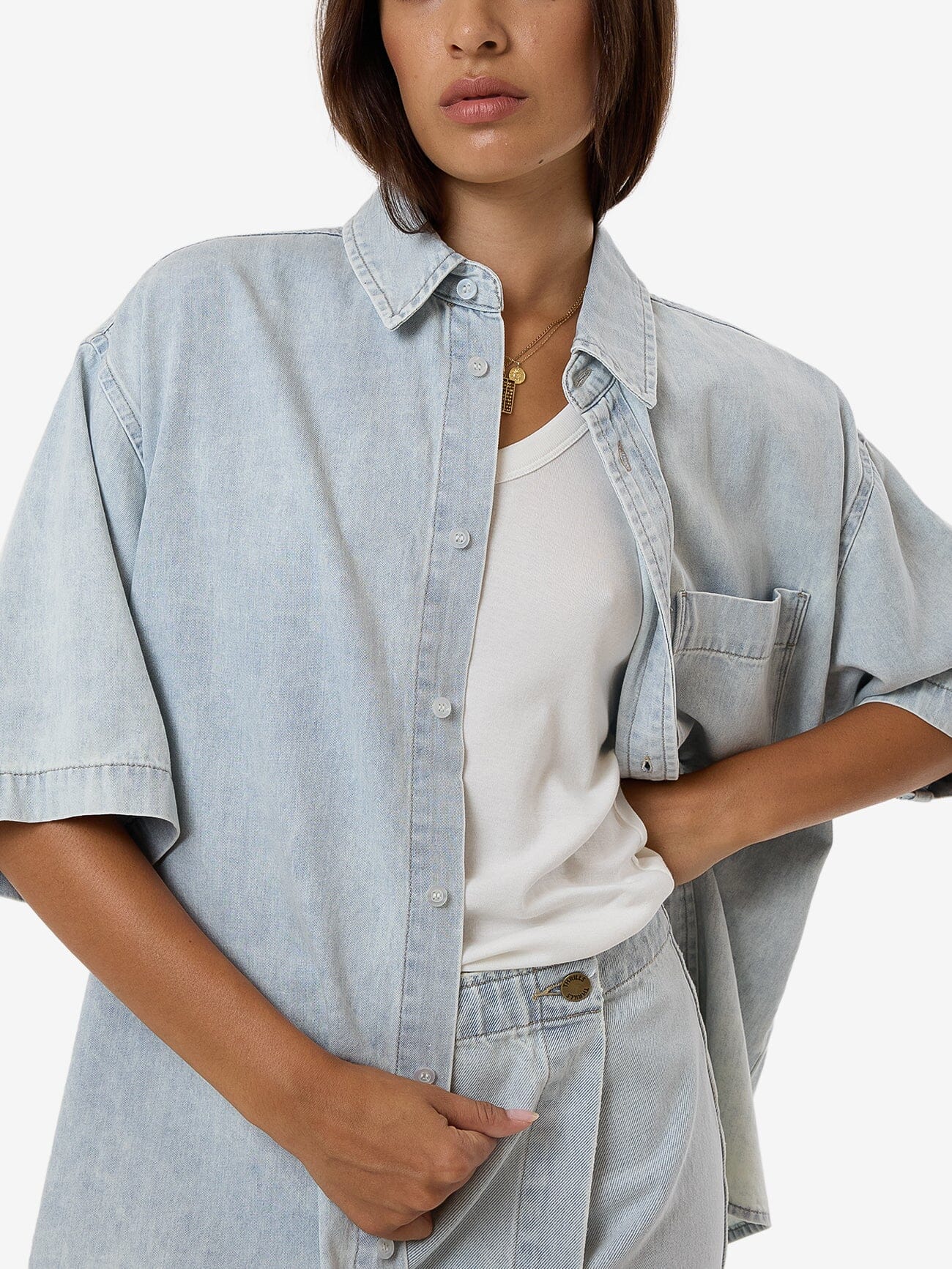 Darian Denim Shirt - Dirty Fade 4