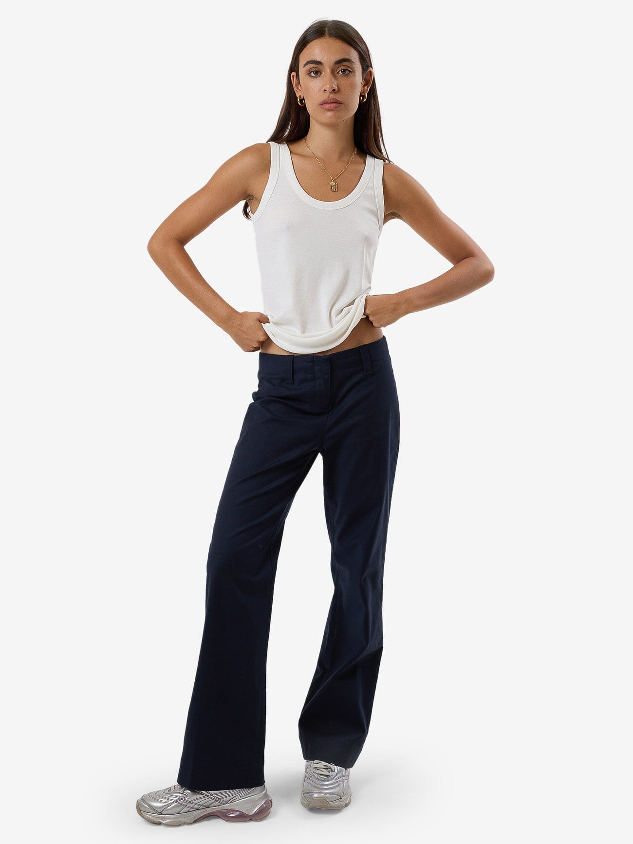 Brit Cotton Sateen Pant - Oxford Blue 4