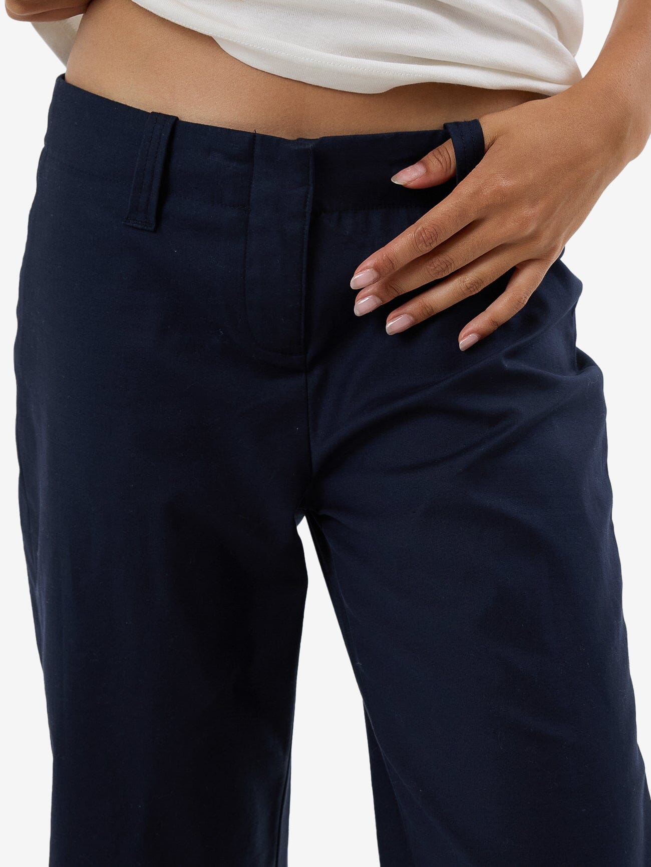 Brit Cotton Sateen Pant - Oxford Blue 4