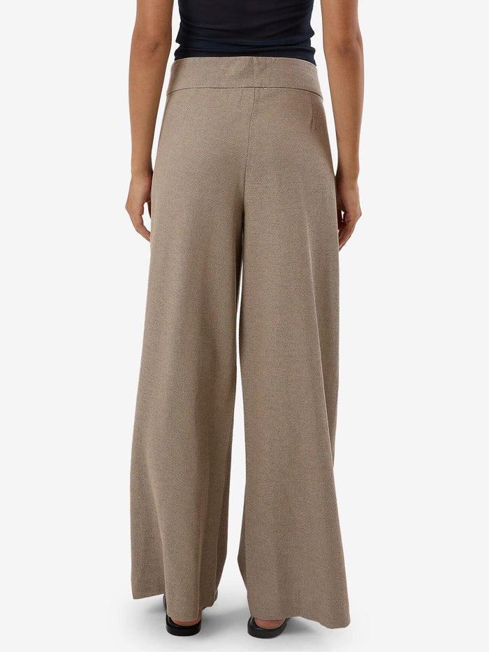 Christina Twill Suiting Trouser - Tan Black 4