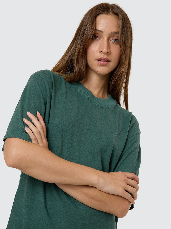 Hemp Square Tee - Sea Pine 4