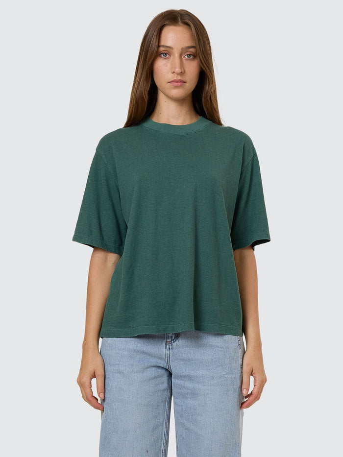 Hemp Square Tee - Sea Pine 4