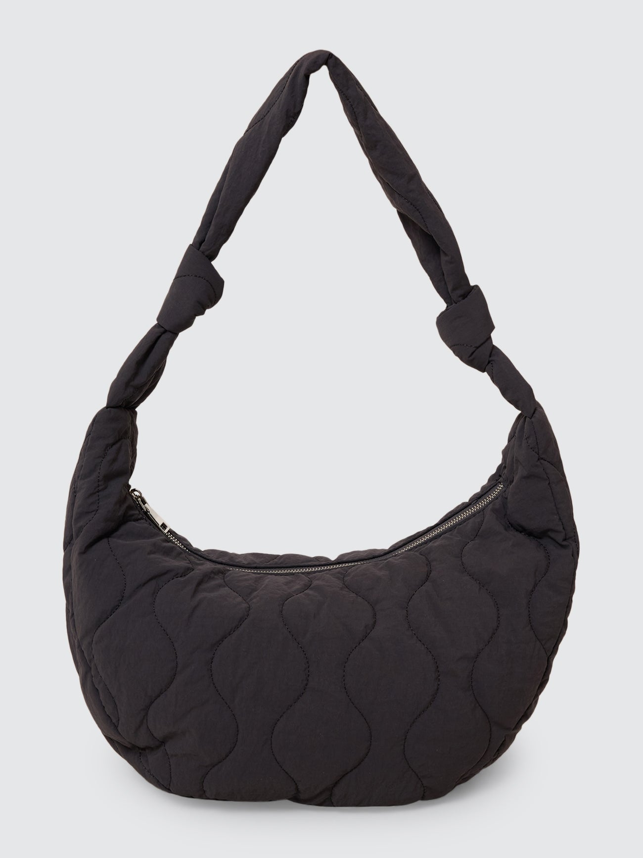 Never Mind Padded Shoulder Bag - Charcoal