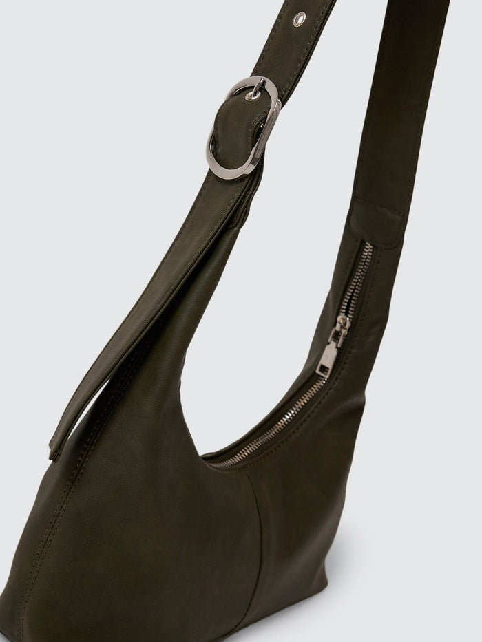Cyrus Buckle Shoulder Bag - Tarmac