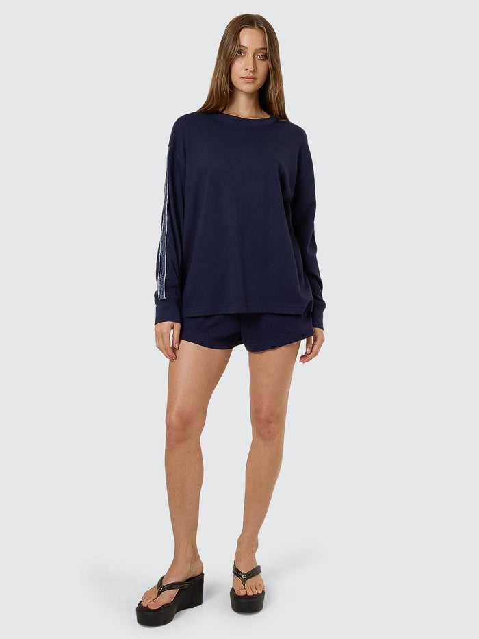 TC Insignia Oversized Long Sleeve Tee - Peacoat 4