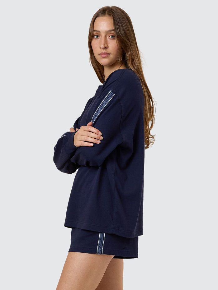 TC Insignia Oversized Long Sleeve Tee - Peacoat 4