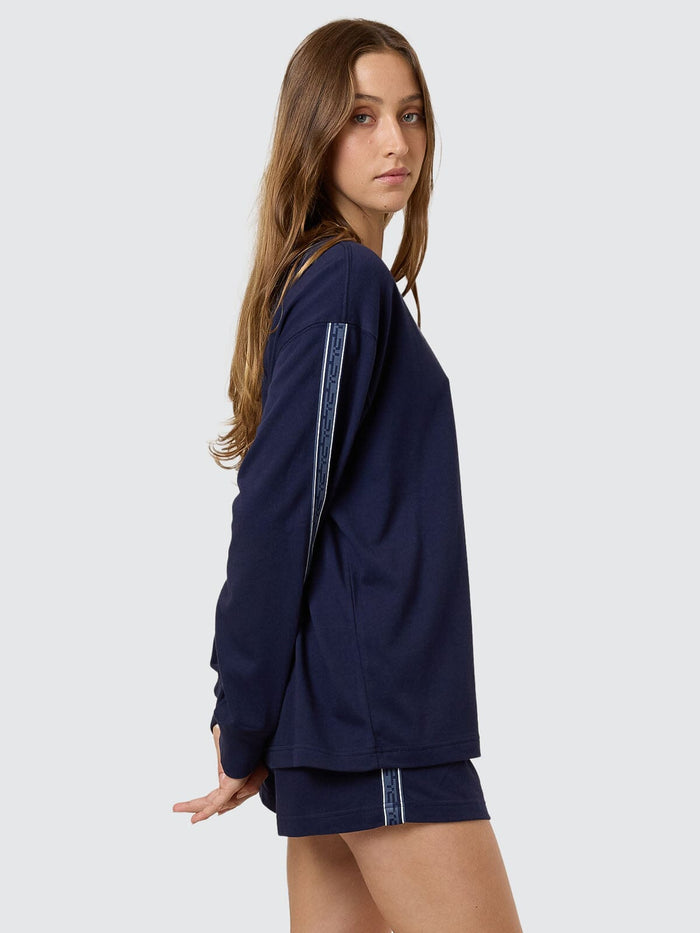 TC Insignia Oversized Long Sleeve Tee - Peacoat 4