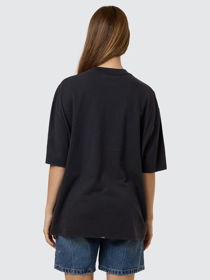 Metal And Mayhem Oversized Tee - Washed Black 4