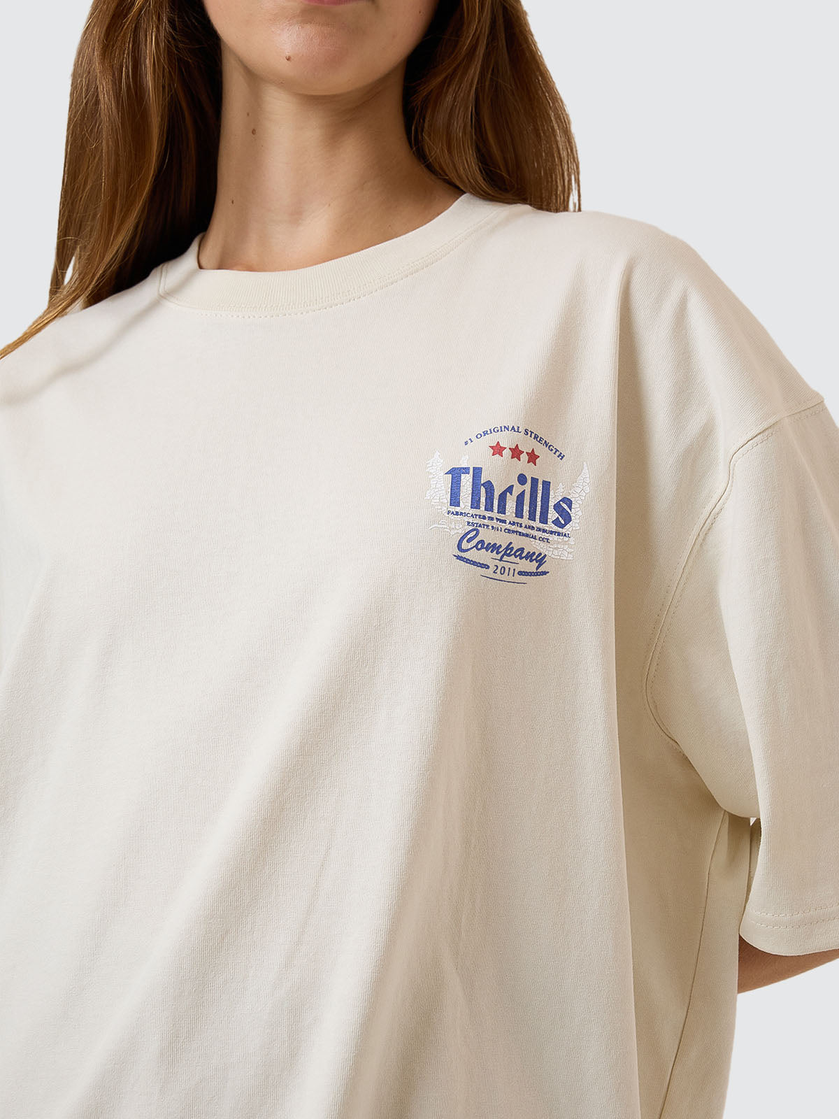 Original Strength Oversized Tee - Heritage White 4